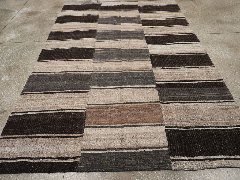 Vintage Turkish Flatweave Kilim Accent Rug, No.33091 - Gsblank