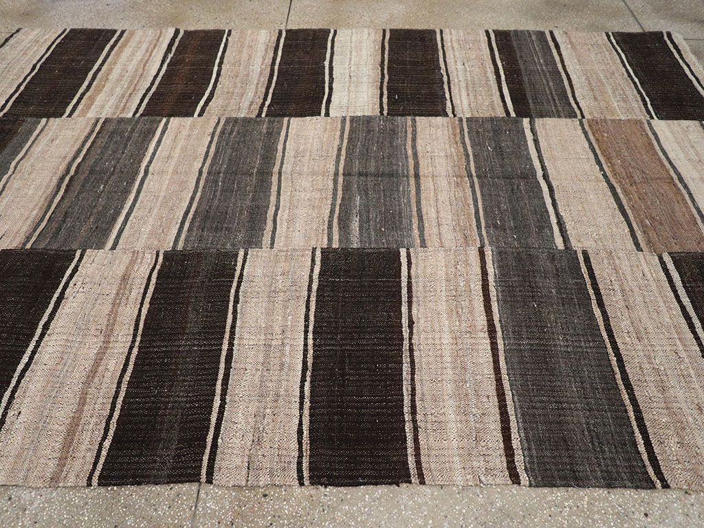 Vintage Turkish Flatweave Kilim Accent Rug, No.33091 - Gsblank