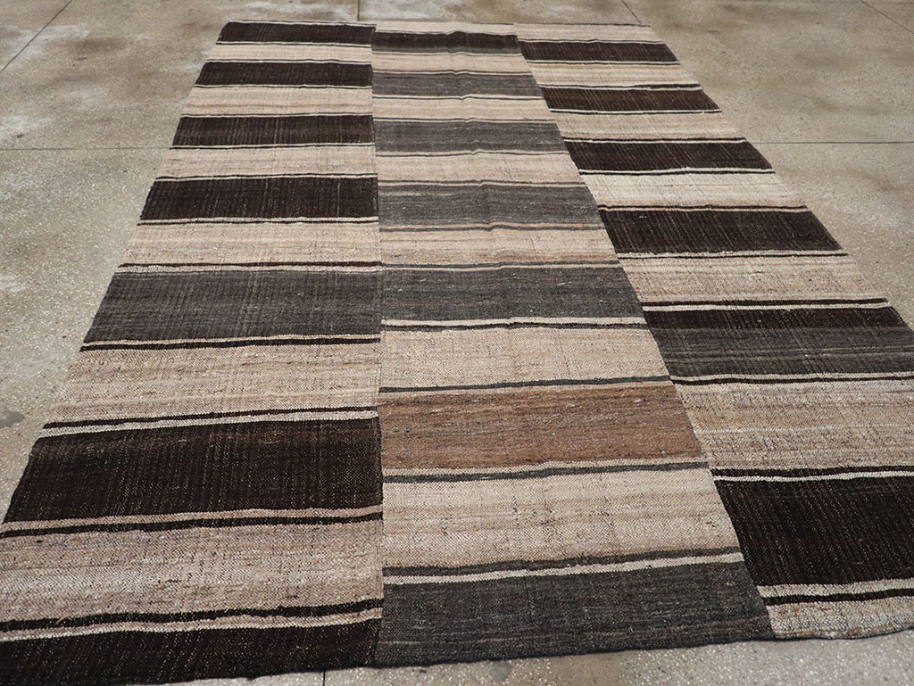 Vintage Turkish Flatweave Kilim Accent Rug, No.33091 - Gsblank