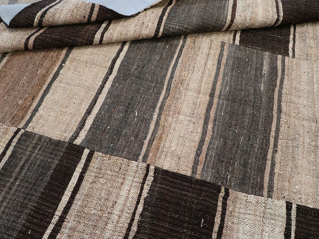 Vintage Turkish Flatweave Kilim Accent Rug, No.33091 - Gsblank