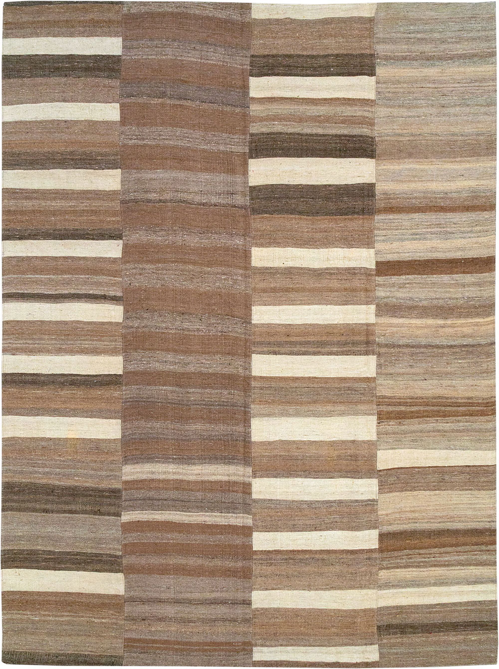 Vintage Turkish Flatweave Kilim Room Size Carpet, No.33092 - Gsblank