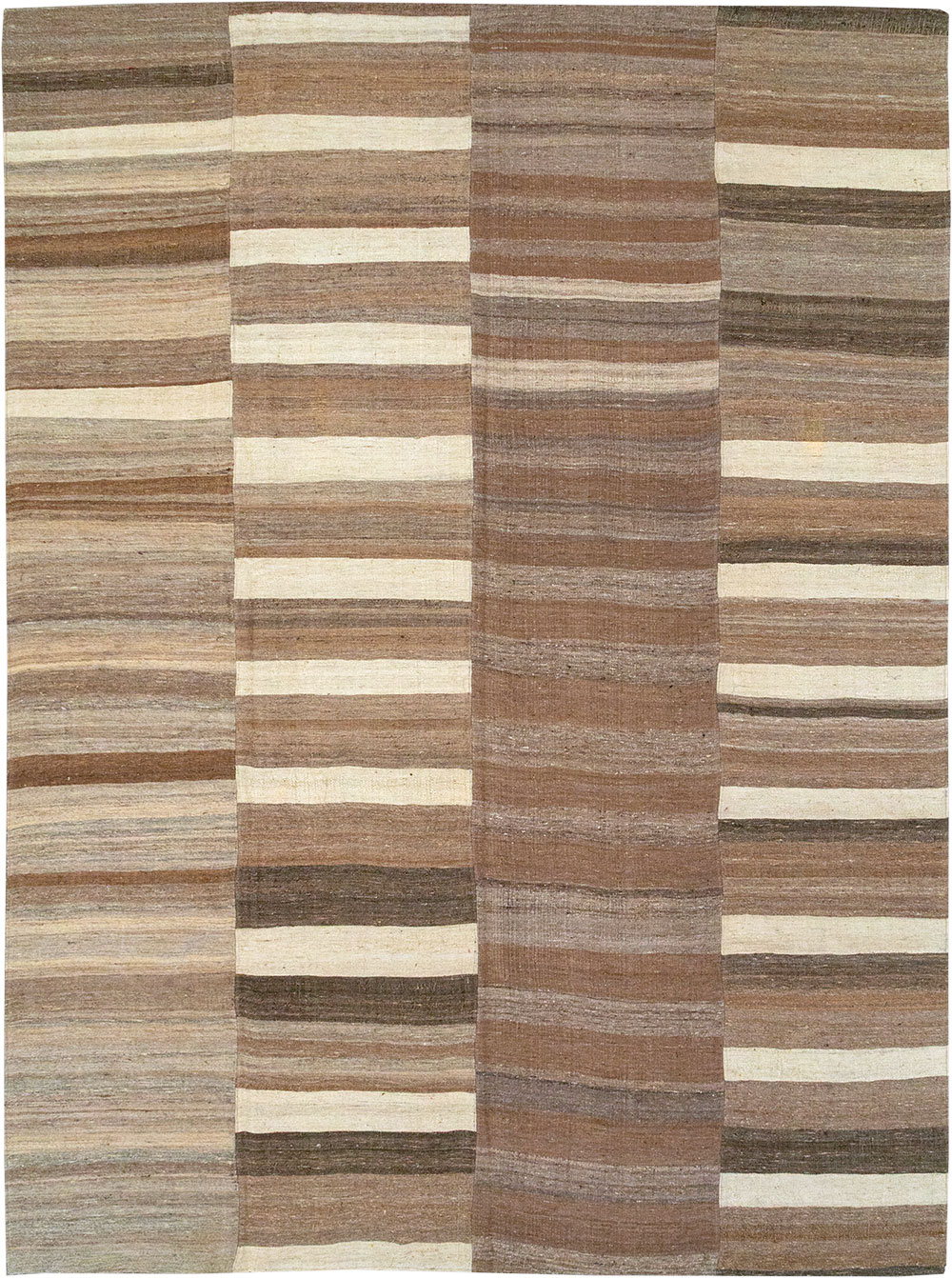 Vintage Turkish Flatweave Kilim Room Size Carpet, No.33092 - Gsblank