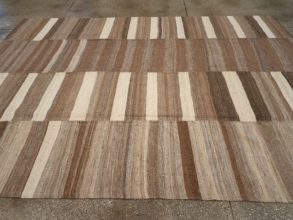 Vintage Turkish Flatweave Kilim Room Size Carpet, No.33092 - Gsblank