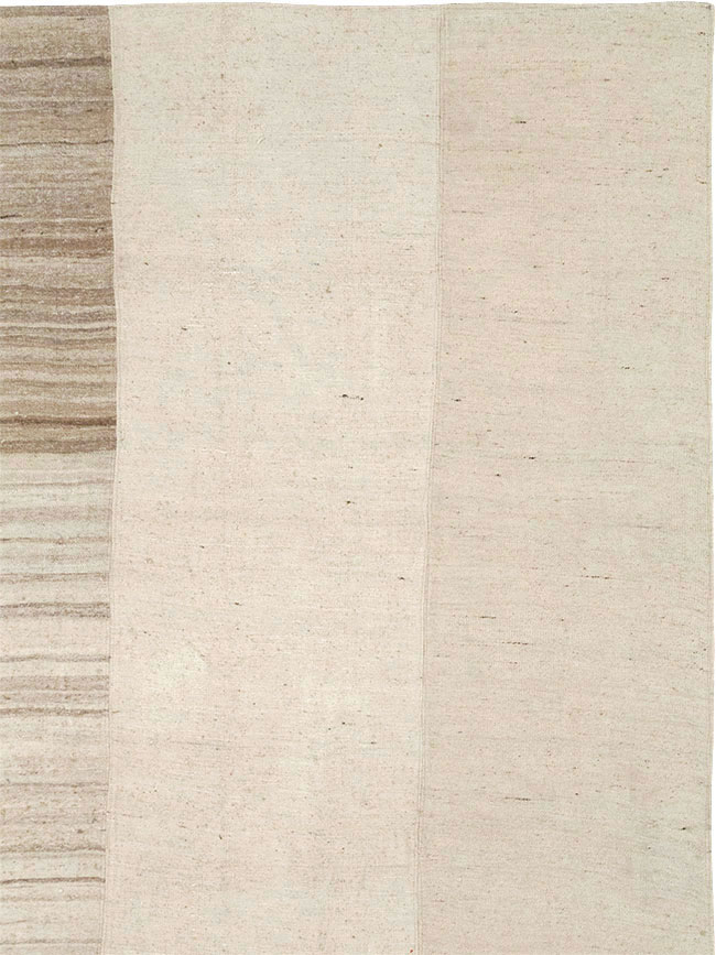 Vintage Turkish Flatweave Kilim Room Size Carpet, No.33096 - Gsblank