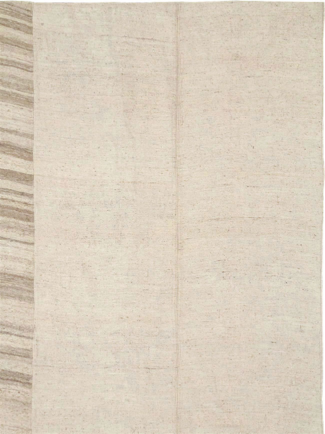 Vintage Turkish Flatweave Kilim Room Size Carpet, No.33096 - Gsblank