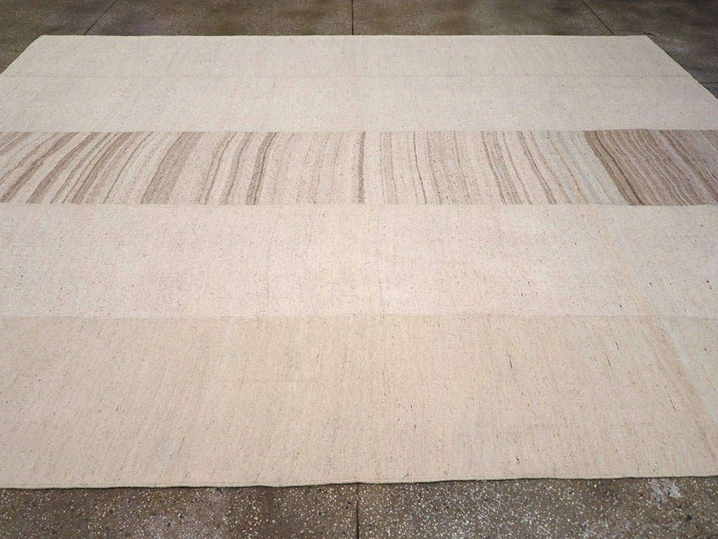 Vintage Turkish Flatweave Kilim Room Size Carpet, No.33096 - Gsblank