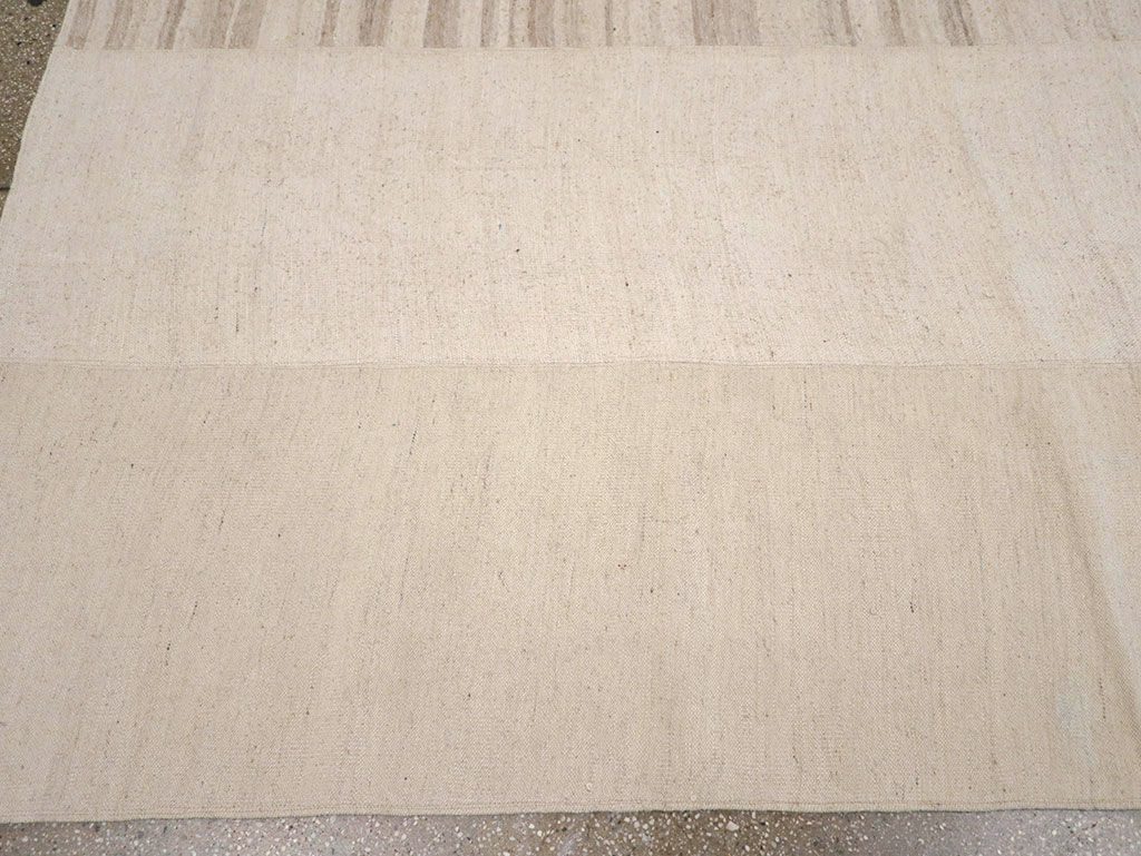 Vintage Turkish Flatweave Kilim Room Size Carpet, No.33096 - Gsblank