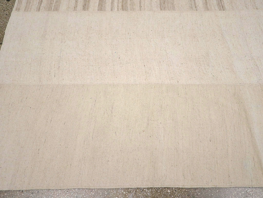 Vintage Turkish Flatweave Kilim Room Size Carpet, No.33096 - Gsblank