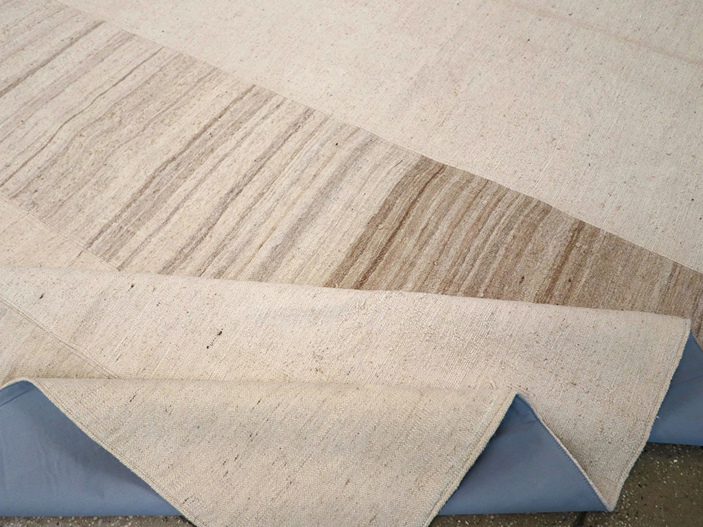 Vintage Turkish Flatweave Kilim Room Size Carpet, No.33096 - Gsblank