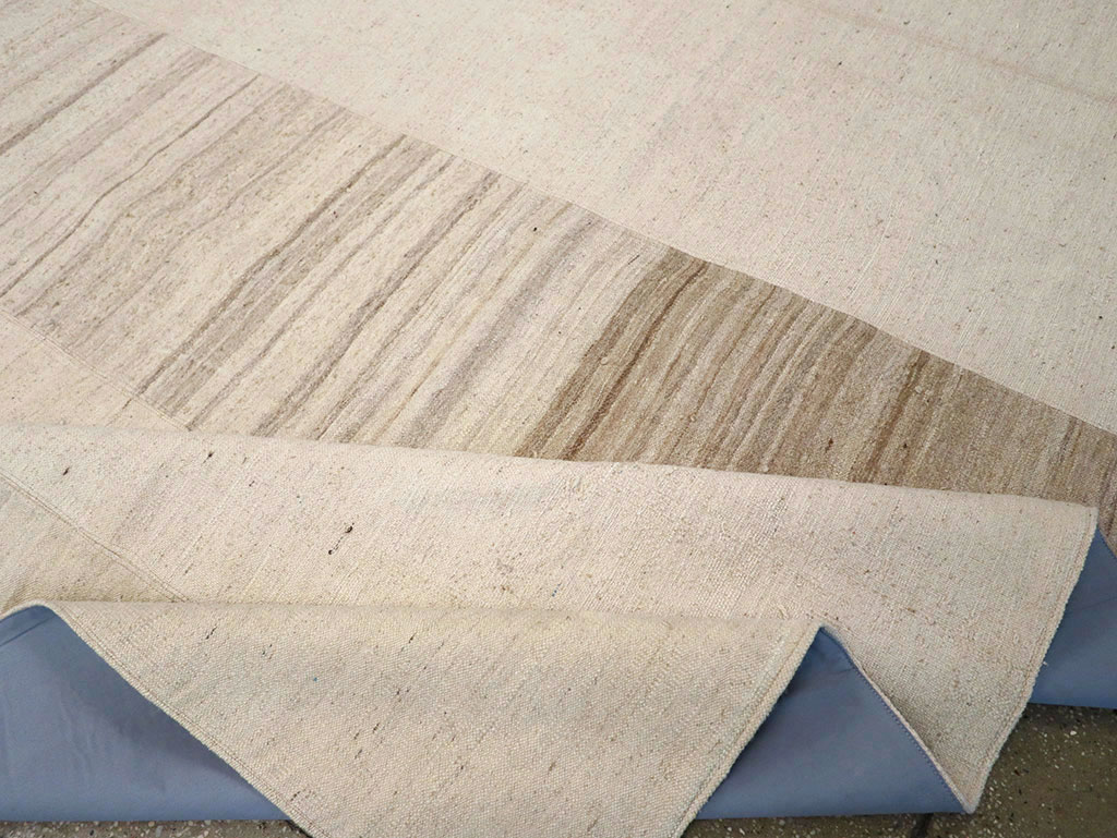 Vintage Turkish Flatweave Kilim Room Size Carpet, No.33096 - Gsblank