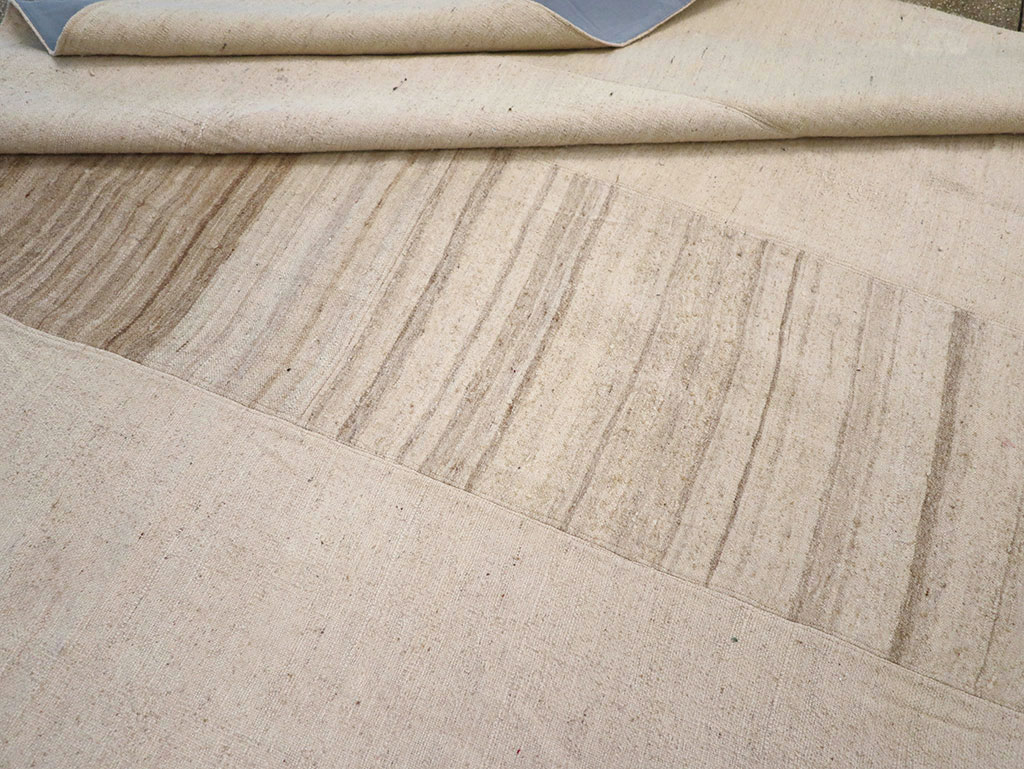 Vintage Turkish Flatweave Kilim Room Size Carpet, No.33096 - Gsblank