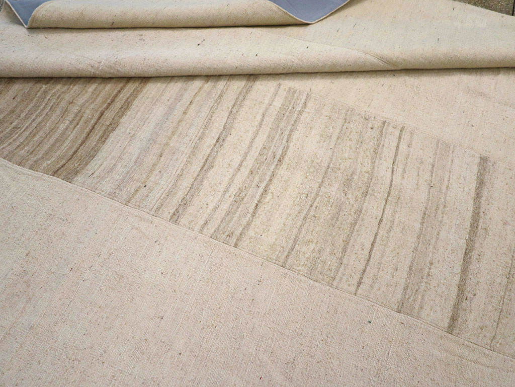 Vintage Turkish Flatweave Kilim Room Size Carpet, No.33096 - Gsblank