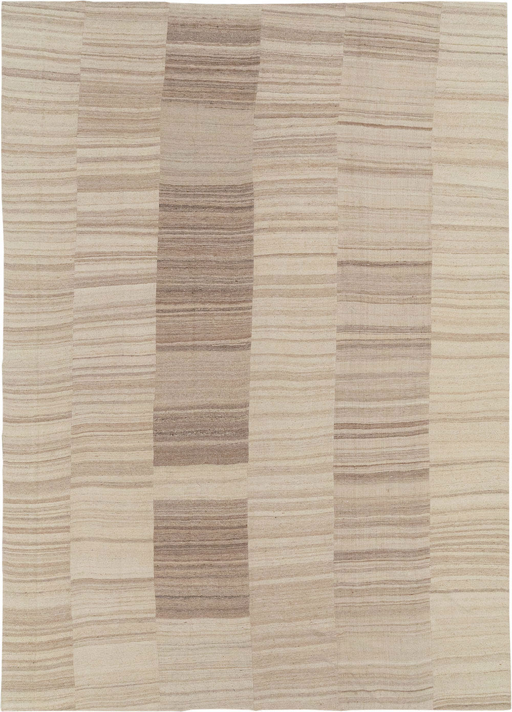 Vintage Turkish Flatweave Kilim Large Room Size Carpet, No.33098 - Gsblank