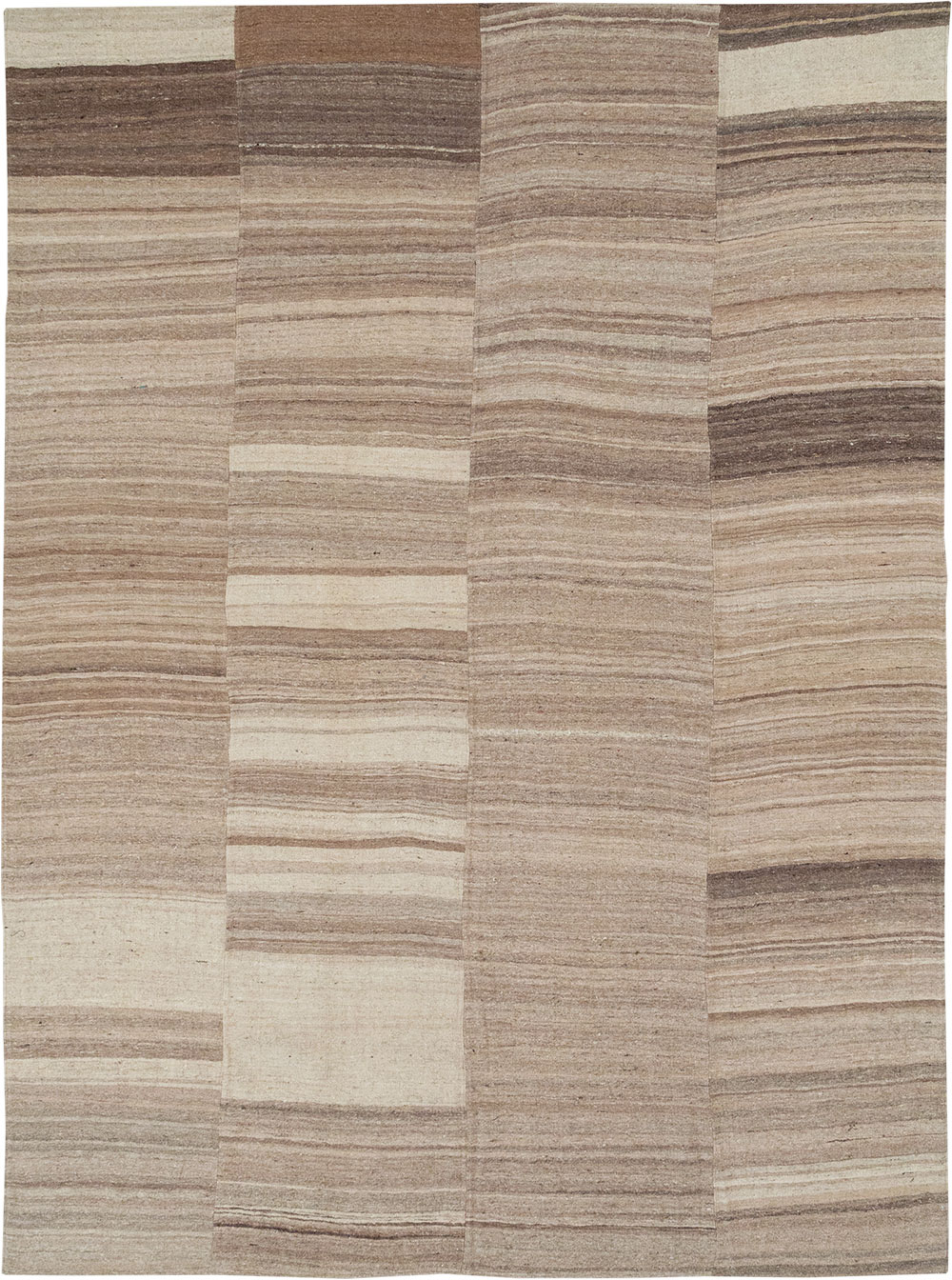 Vintage Turkish Flatweave Kilim Room Size Carpet, No.33099 - Gsblank