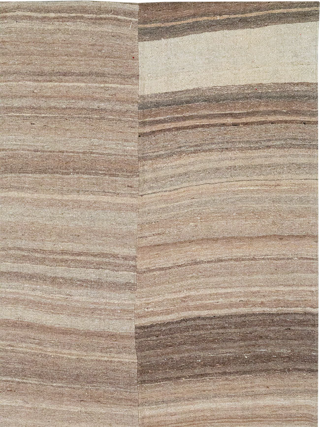 Vintage Turkish Flatweave Kilim Room Size Carpet, No.33099 - Gsblank