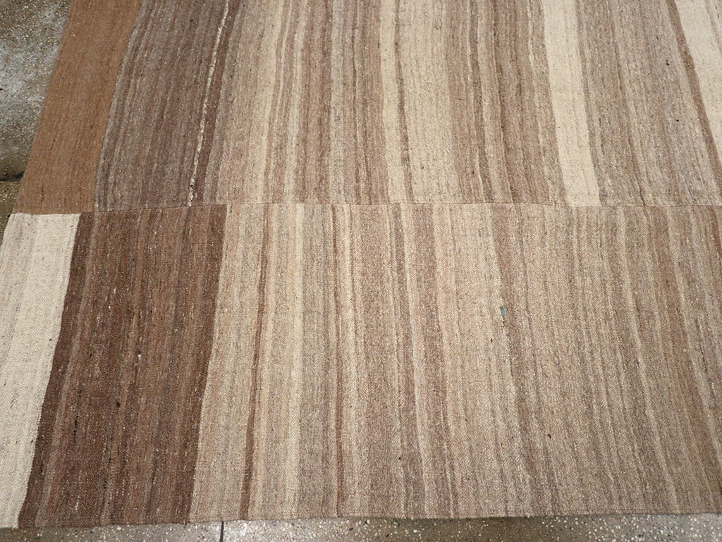 Vintage Turkish Flatweave Kilim Room Size Carpet, No.33099 - Gsblank