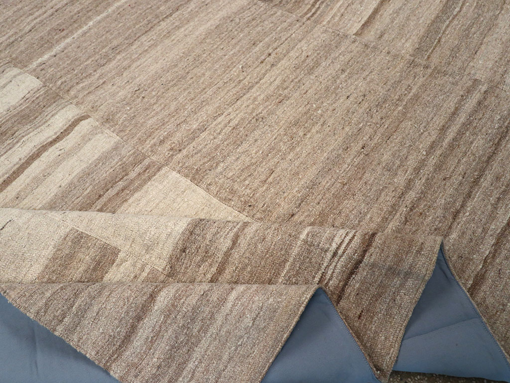 Vintage Turkish Flatweave Kilim Room Size Carpet, No.33099 - Gsblank