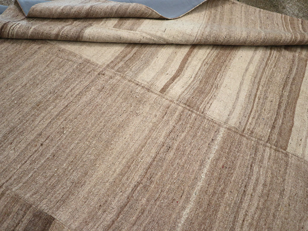 Vintage Turkish Flatweave Kilim Room Size Carpet, No.33099 - Gsblank