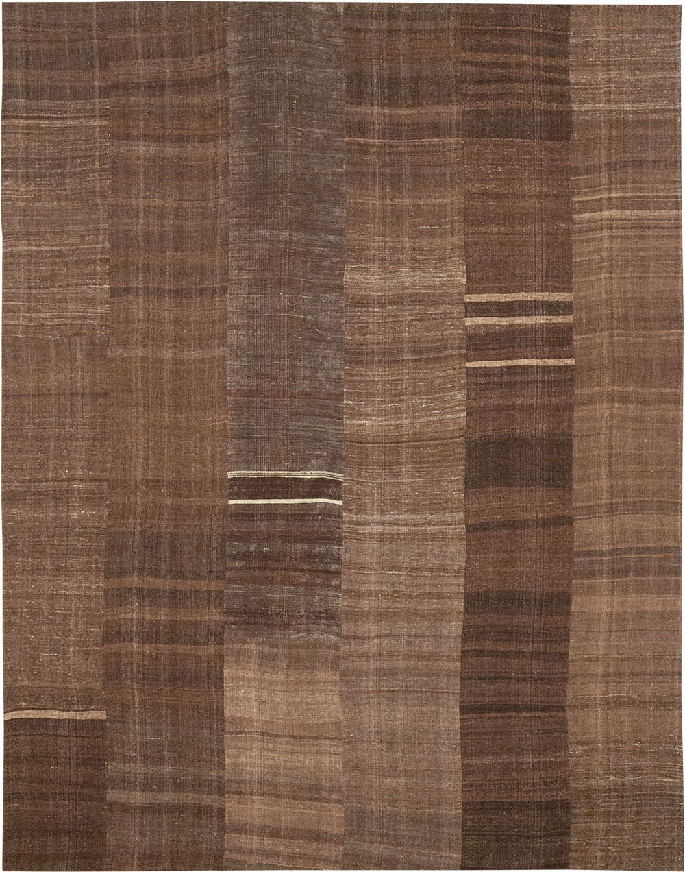 Vintage Turkish Flatweave Kilim Room Size Carpet, No.33100 - Gsblank