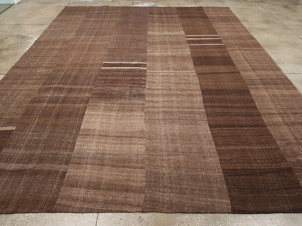 Vintage Turkish Flatweave Kilim Room Size Carpet, No.33100 - Gsblank