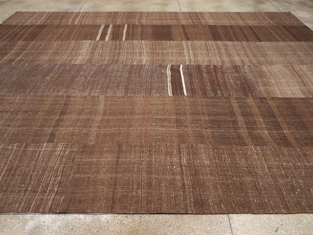 Vintage Turkish Flatweave Kilim Room Size Carpet, No.33100 - Gsblank