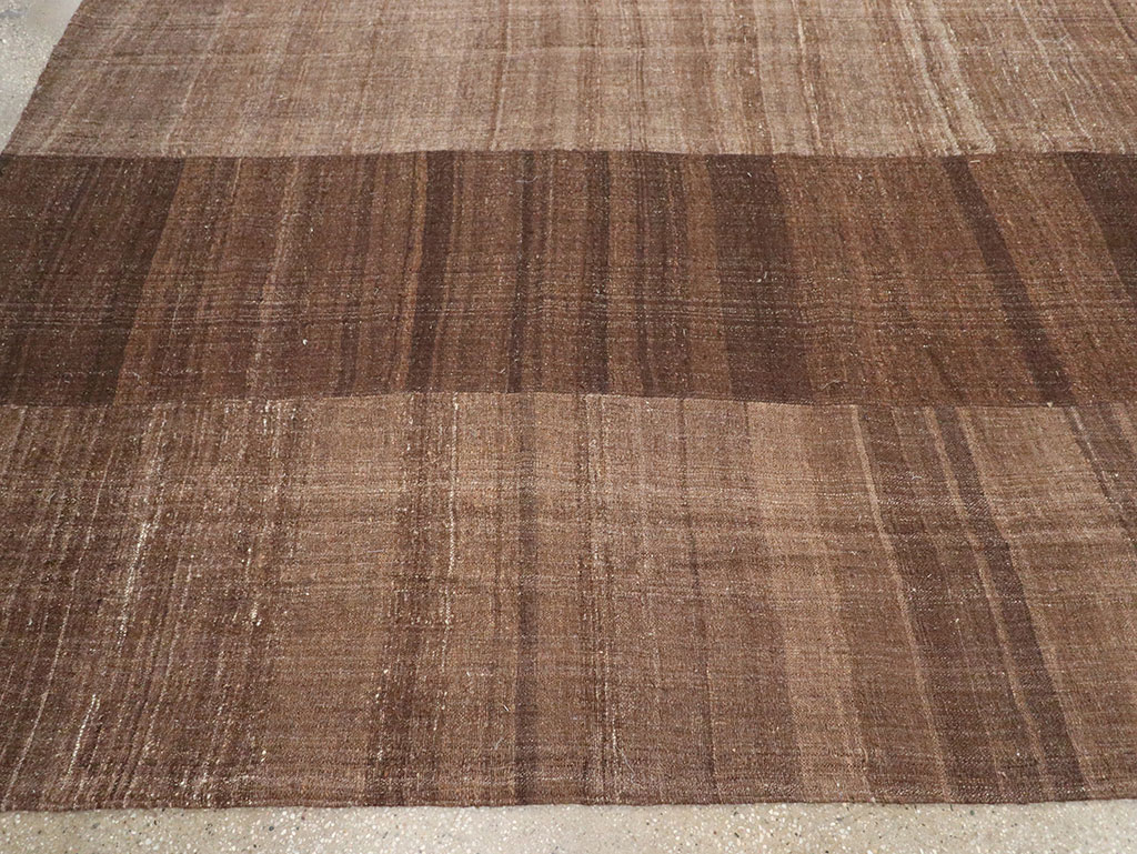 Vintage Turkish Flatweave Kilim Room Size Carpet, No.33100 - Gsblank