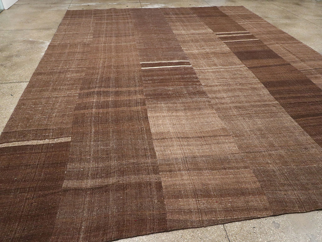 Vintage Turkish Flatweave Kilim Room Size Carpet, No.33100 - Gsblank