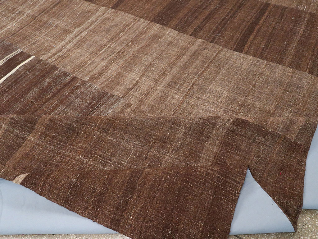 Vintage Turkish Flatweave Kilim Room Size Carpet, No.33100 - Gsblank