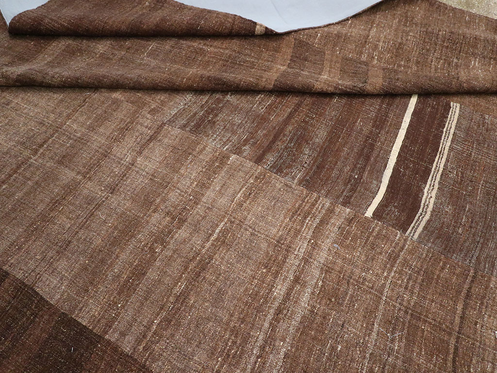 Vintage Turkish Flatweave Kilim Room Size Carpet, No.33100 - Gsblank