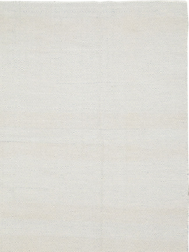 Vintage Turkish Flatweave Kilim Room Size Carpet, No.33111 - Gsblank