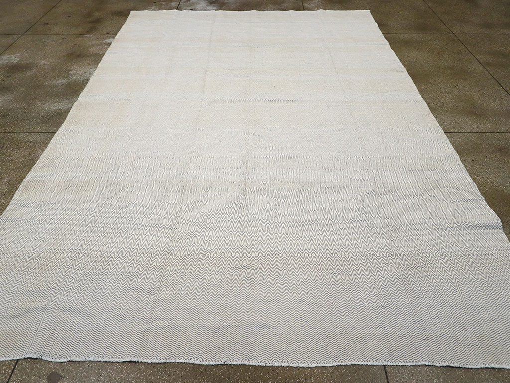 Vintage Turkish Flatweave Kilim Room Size Carpet, No.33111 - Gsblank