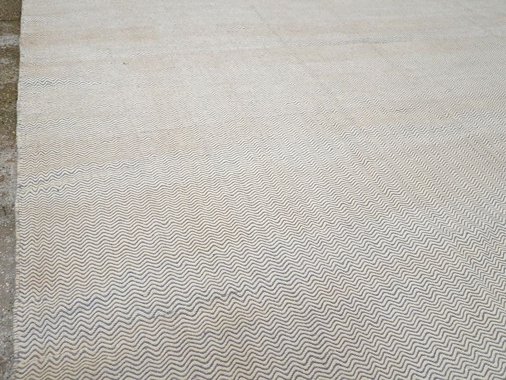 Vintage Turkish Flatweave Kilim Room Size Carpet, No.33111 - Gsblank