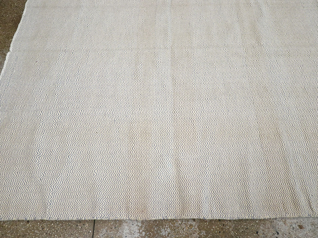 Vintage Turkish Flatweave Kilim Room Size Carpet, No.33111 - Gsblank