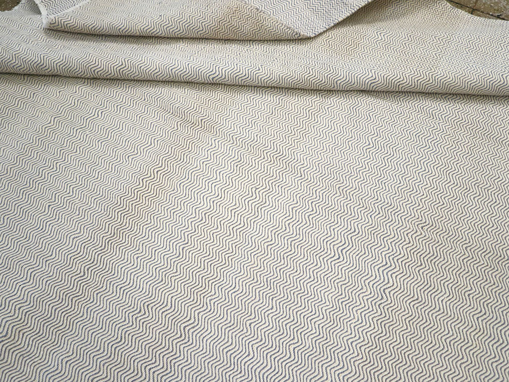 Vintage Turkish Flatweave Kilim Room Size Carpet, No.33111 - Gsblank