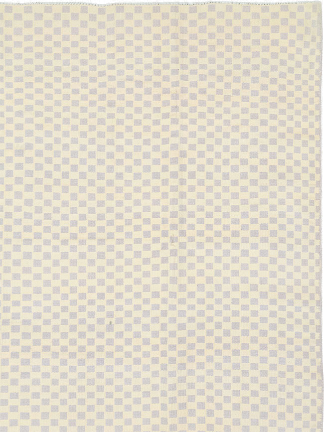 Vintage Turkish Flatweave Kilim Room Size Carpet, No.33112 - Gsblank