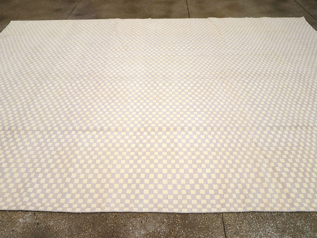 Vintage Turkish Flatweave Kilim Room Size Carpet, No.33112 - Gsblank