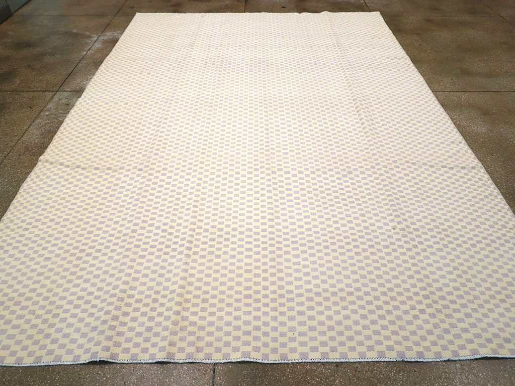 Vintage Turkish Flatweave Kilim Room Size Carpet, No.33112 - Gsblank