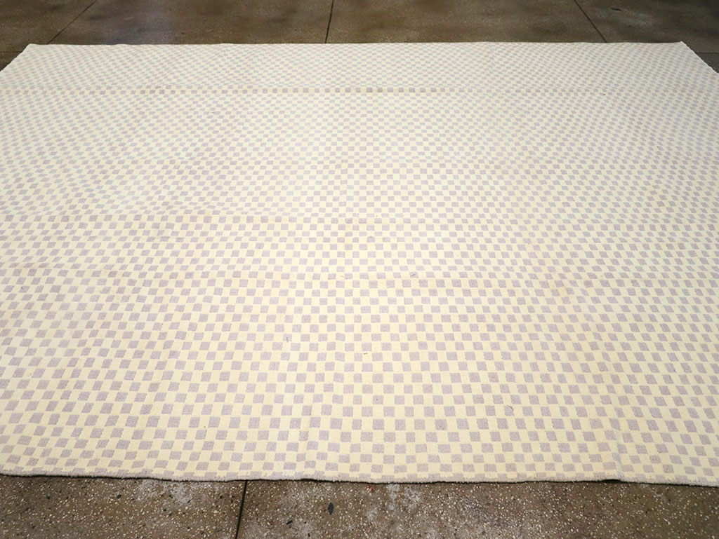 Vintage Turkish Flatweave Kilim Room Size Carpet, No.33112 - Gsblank