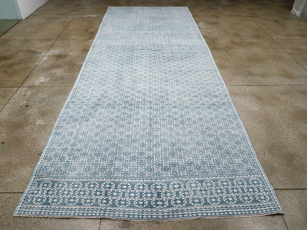 Vintage Turkish Flatweave Kilim Long and Narrow, No.33113 - Gsblank