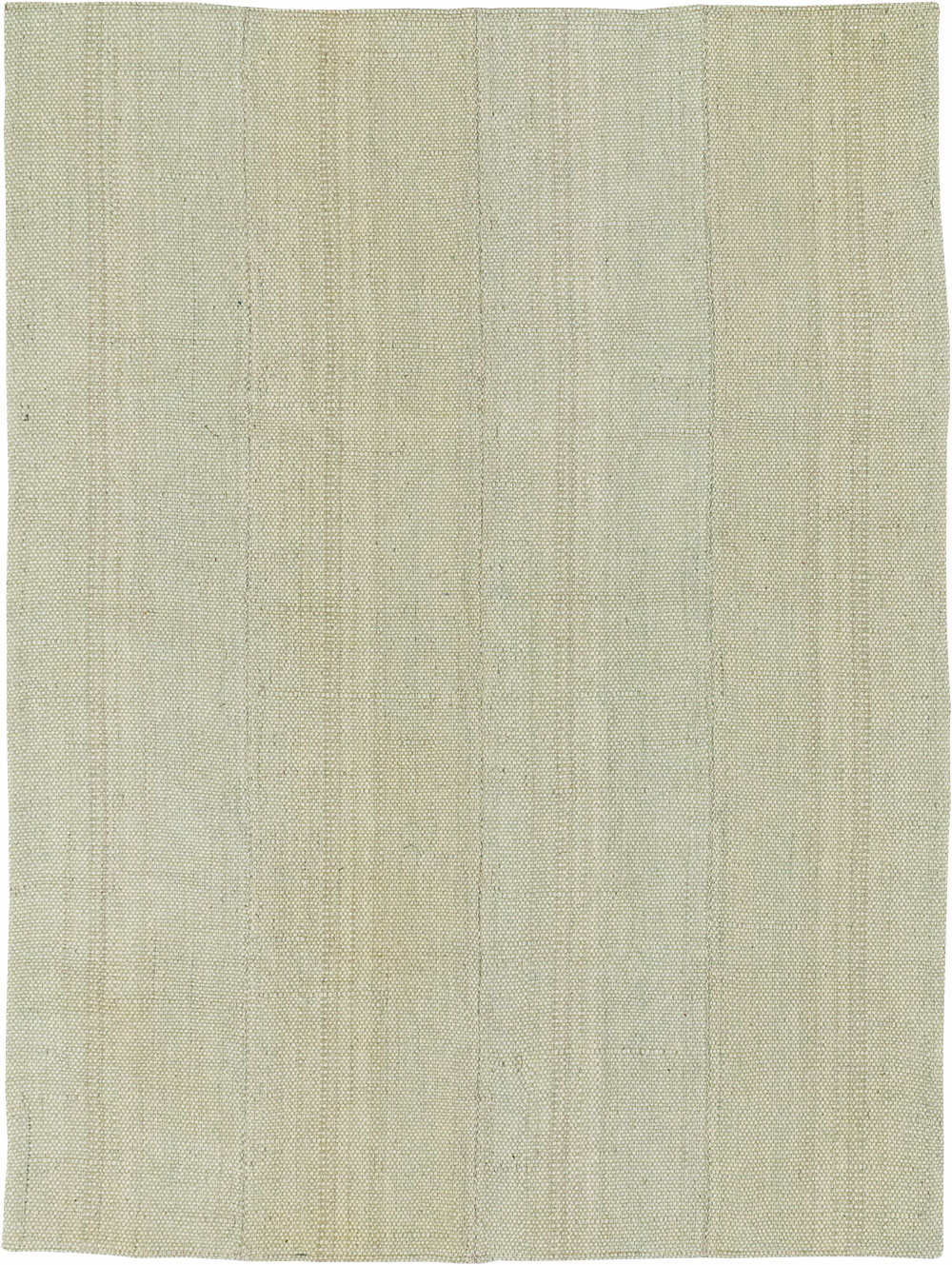 Modern Turkish Flatweave Accent Carpet, No.33115 - Gsblank