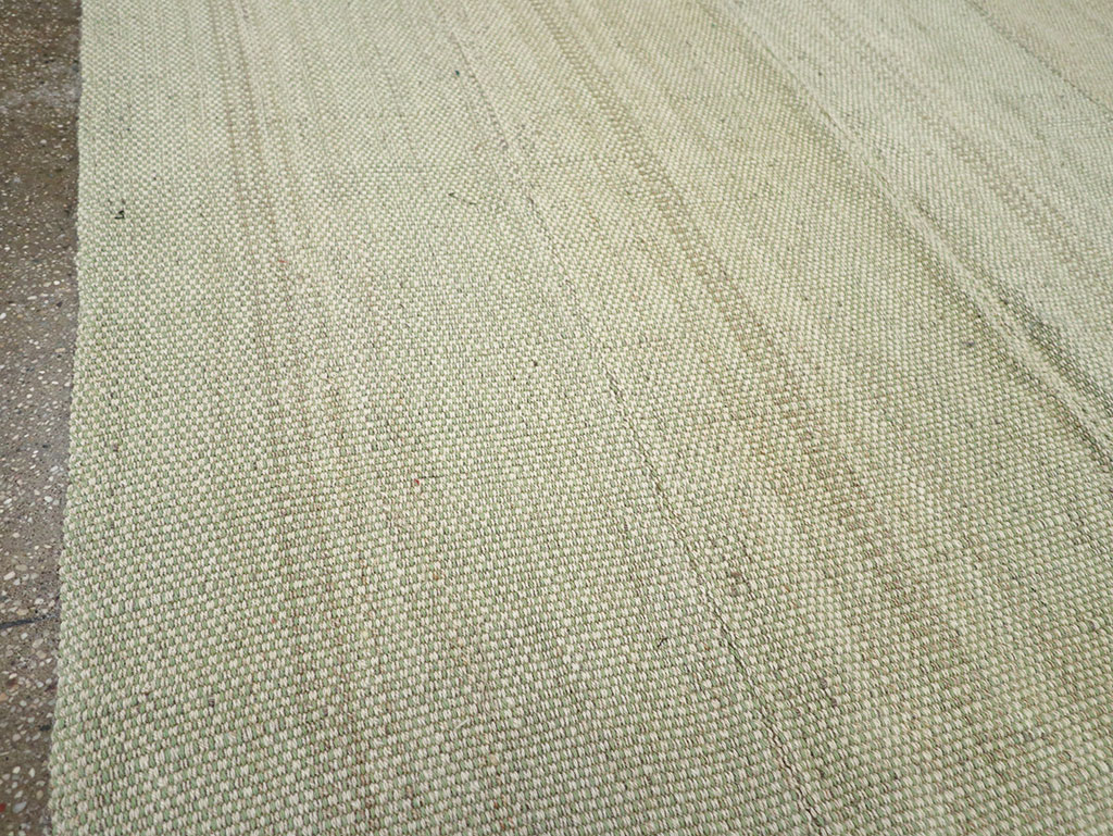 Modern Turkish Flatweave Accent Carpet, No.33115 - Gsblank