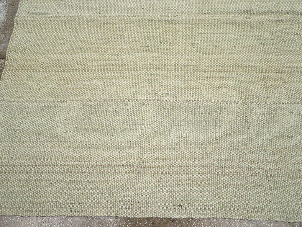 Modern Turkish Flatweave Accent Carpet, No.33115 - Gsblank