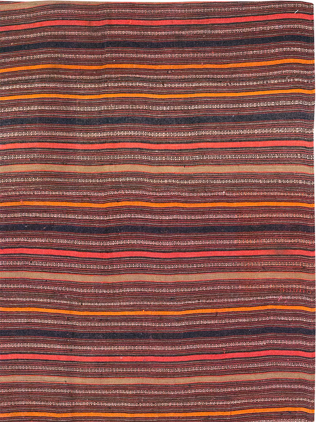Vintage Turkish Flatweave Kilim Rug, No.33121 - Gsblank