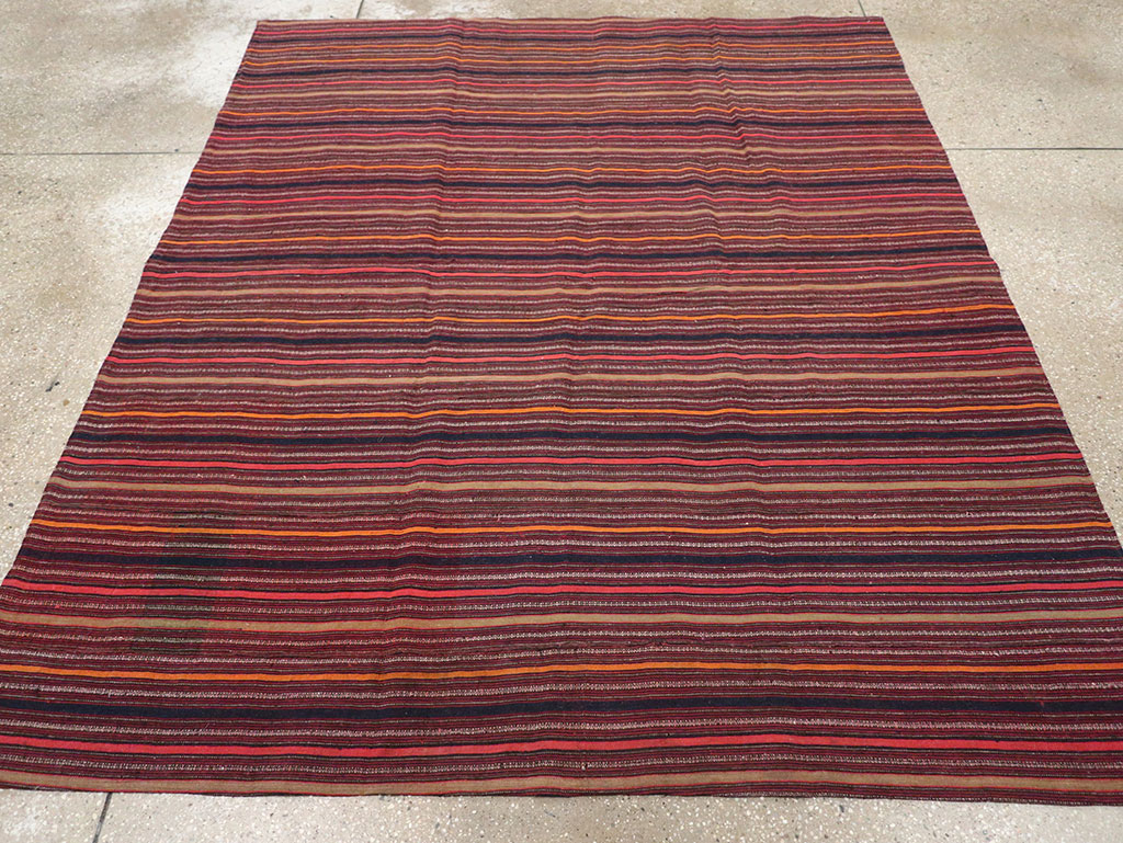 Vintage Turkish Flatweave Kilim Rug, No.33121 - Gsblank