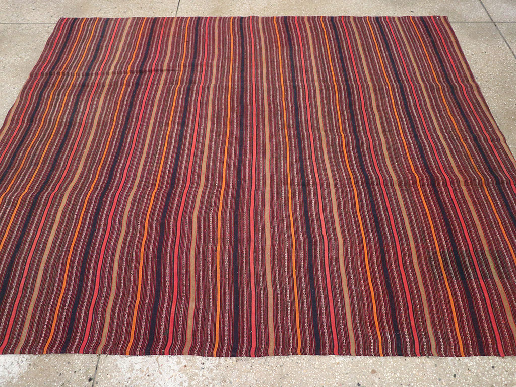 Vintage Turkish Flatweave Kilim Rug, No.33121 - Gsblank