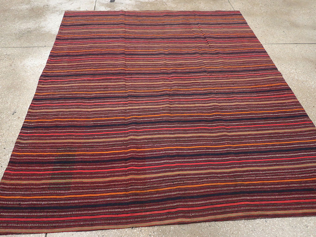 Vintage Turkish Flatweave Kilim Rug, No.33121 - Gsblank
