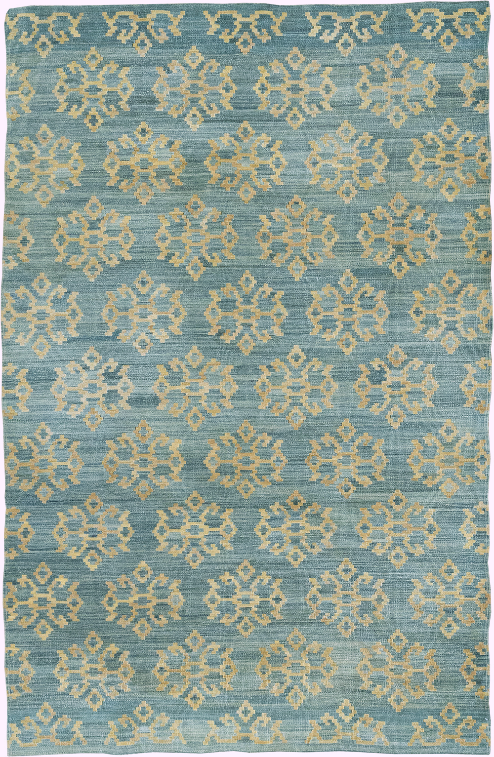 Modern Turkish Flatweave Kilim Accent Rug, No.33124 - Gsblank
