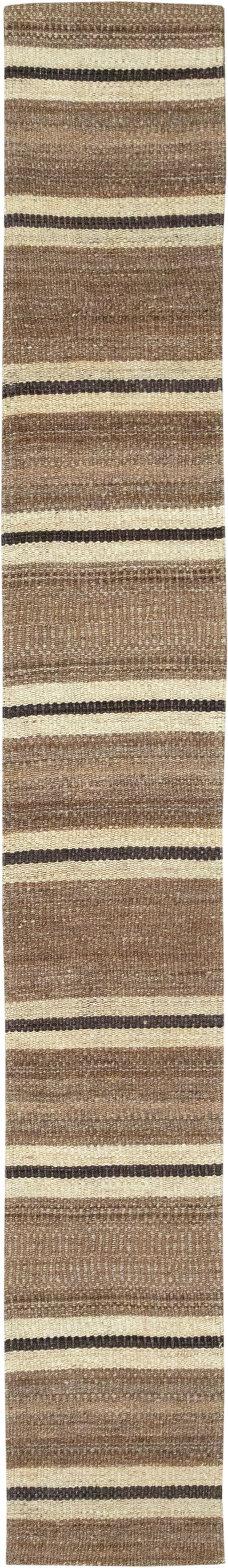 Vintage Turkish Flatweave Kilim Runner, No.33125 - Gsblank