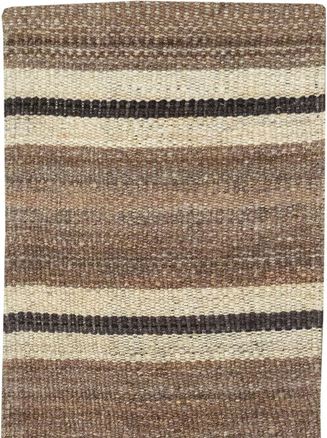 Vintage Turkish Flatweave Kilim Runner, No.33125 - Gsblank