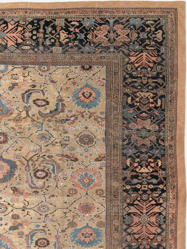Antique Persian Sultanabad Room Size Carpet, No.33126 - Gsblank